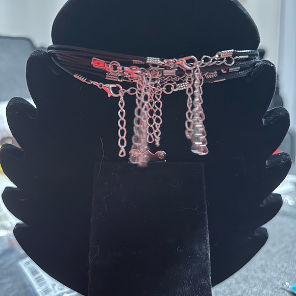 Set of 8 Clear Crystal Adjustable Necklaces - Picture 4 of 6